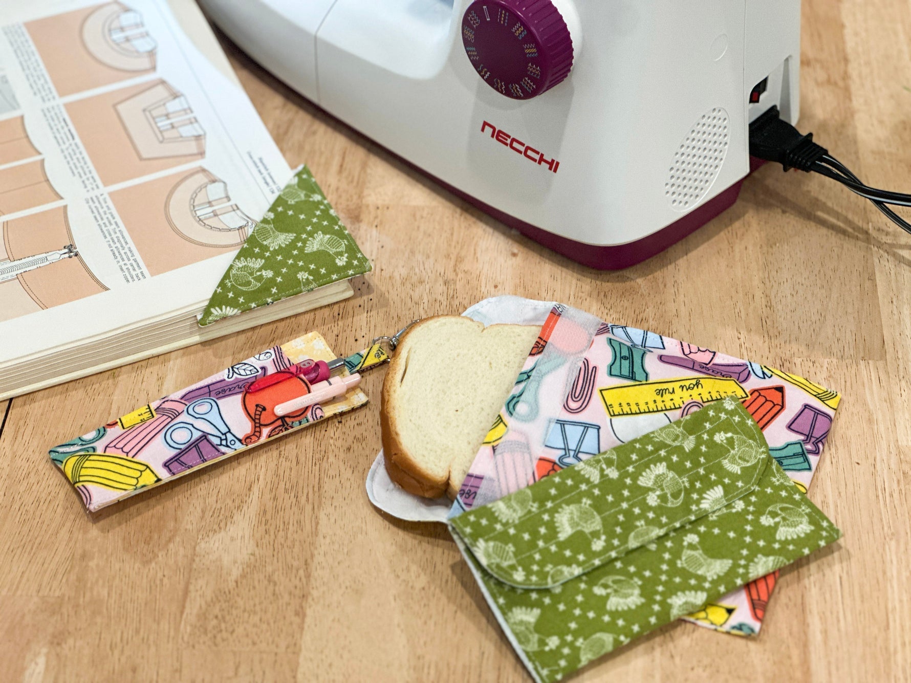 Scrap Fabric Sewing Projects perfect or back to school