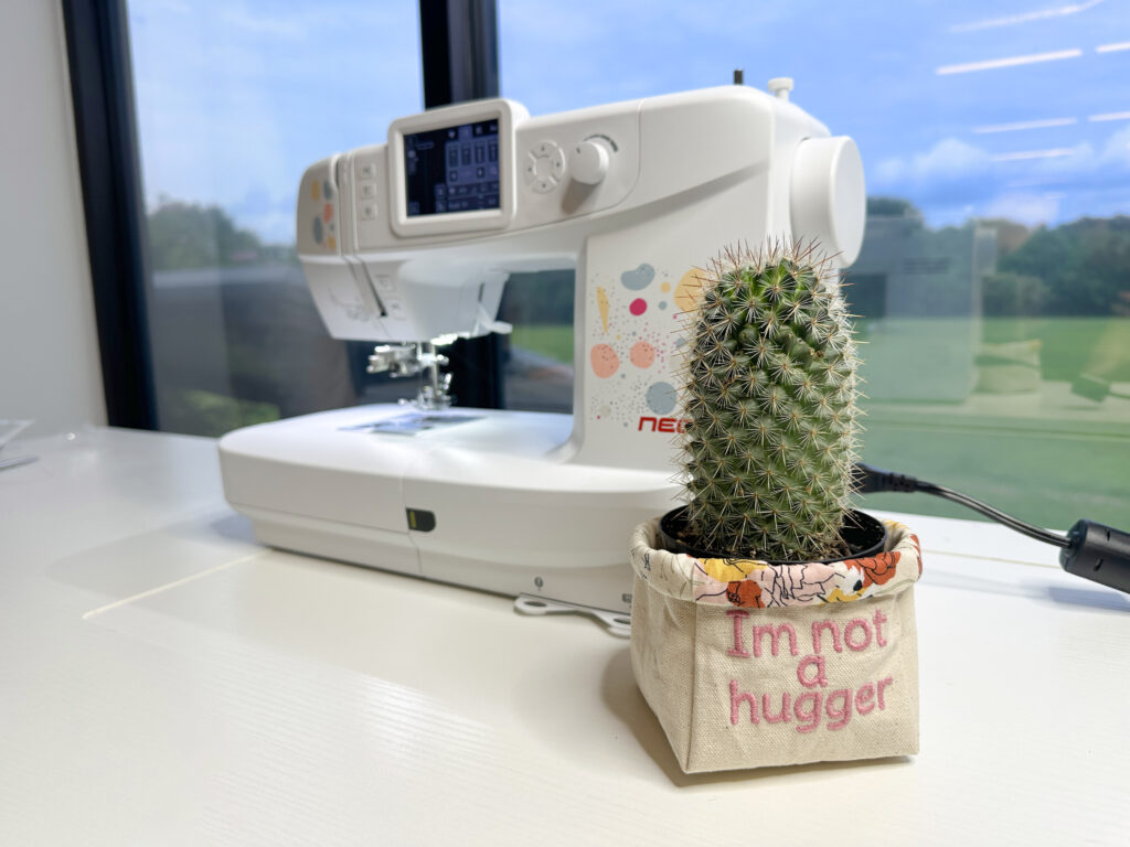 Necchi NE210 with fabric plant pot cover